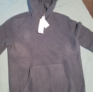 100% Cashmere VINCE Blueish Gray hoodie